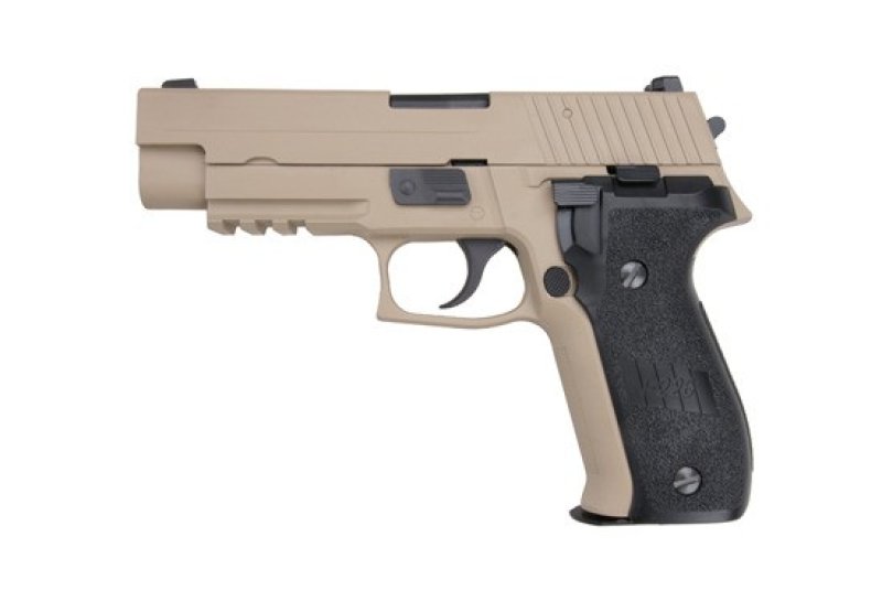 Pistolet airsoftowy WE GBB F226 MK25 20BB Green Gas Tan 