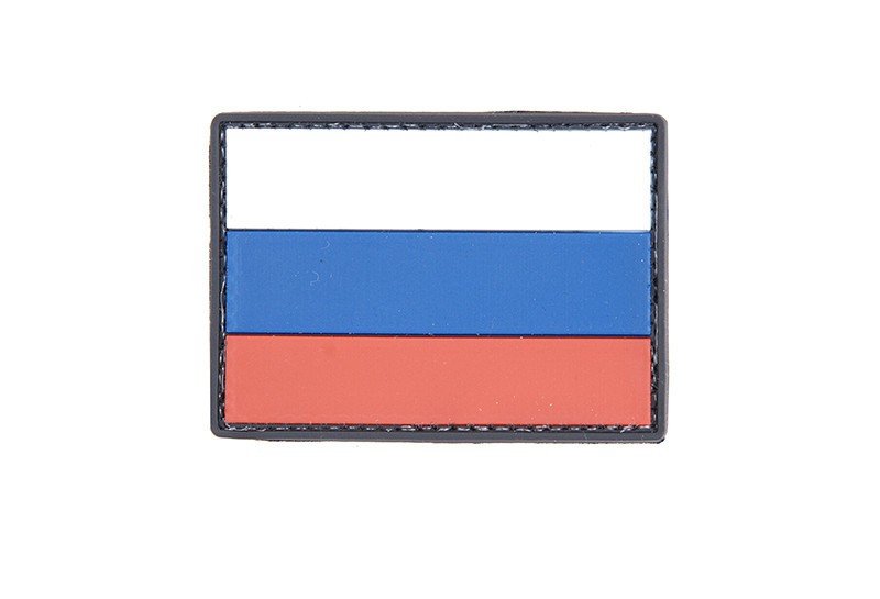 Naszywka na rzep z rosyjską flagą 3D  