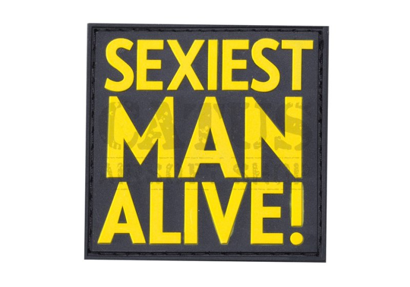 Naszywka na rzep 3D Sexiest Man Alive Żółty 