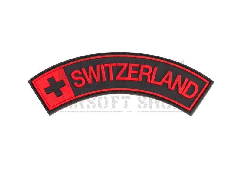 Naszywka na rzep 3D Szwajcaria Czarny Medyk 