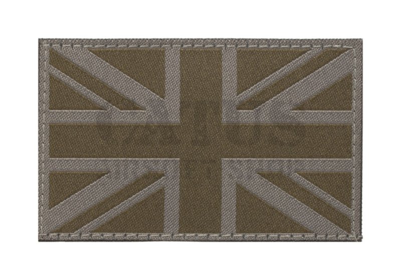Naszywka na rzep z flagą Wielkiej Brytanii Claw Gear Ciemnoszary 