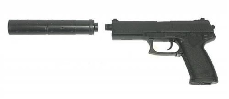 Pistolet airsoftowy SRC SOCOM Mk23 czarny