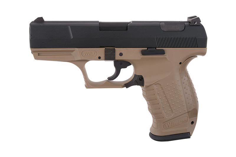 Pistolet airsoftowy WE GBB E99 Green Gas Tan 