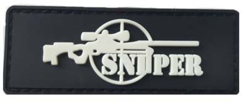 Naszywka na rzep 3D Sniper Delta Armory Czarny 