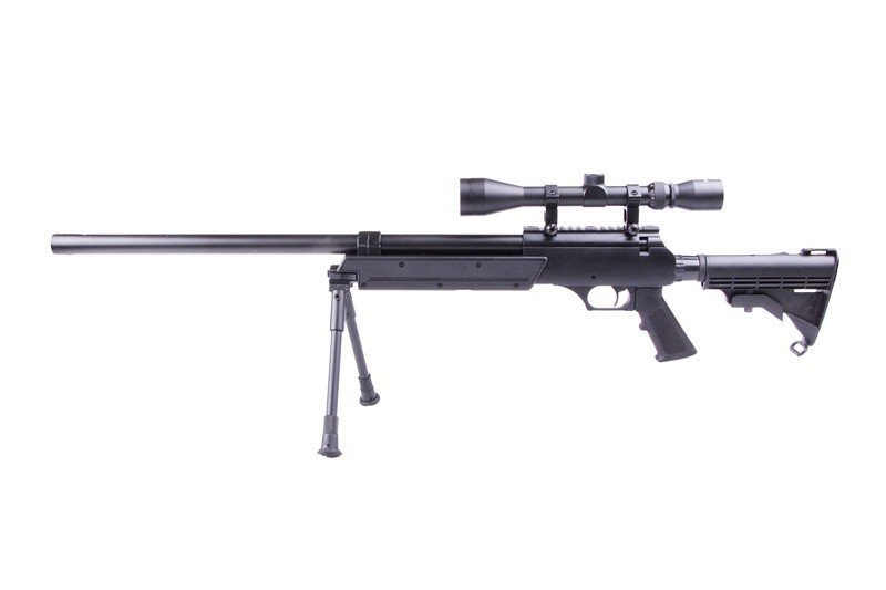 WELL Airsoft Sniper MB06D avec lunette de visée et bipied  