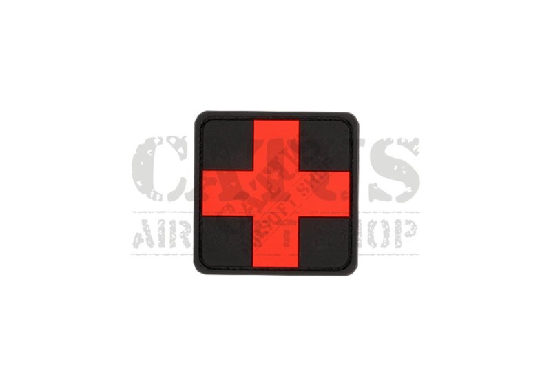 Naszywka na rzep 3D JTG Czerwony Krzyż Czerwony 