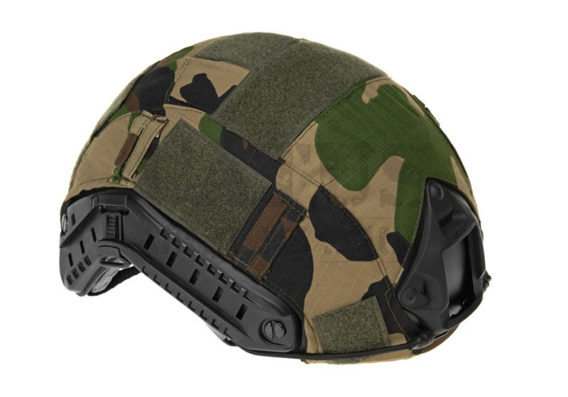 Pokrowiec na kask airsoftowy FAST Invader Gear Woodland 