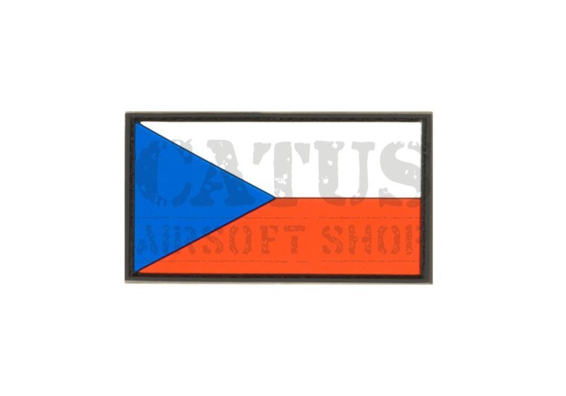 Naszywka na rzep 3D czeska flaga JTG Biały 
