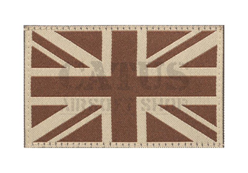 Naszywka na rzep z flagą Wielkiej Brytanii Claw Gear Pustynia 