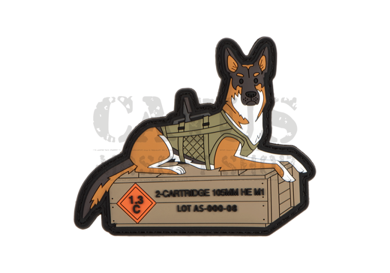 Naszywka na rzep 3D German Shepard Tactical Dog  