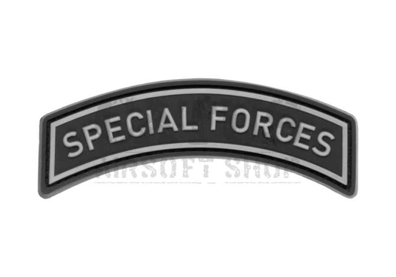 Naszywka na rzep 3D Special Forces Tab JTG Czarno-biały 