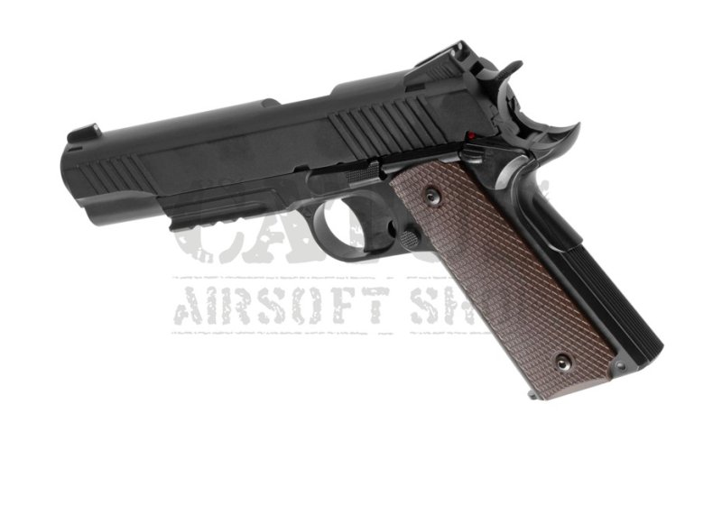 KWC pistolet airsoftowy NBB M45A1 CQBP V2 wersja metalowa Co2 Czarny 