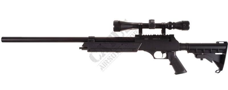 WELL Airsoft Sniper MB06C z lunetą Czarny