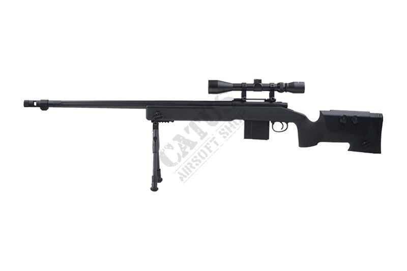 WELL Airsoft Sniper MB4416D z lunetą i dwójnogiem  