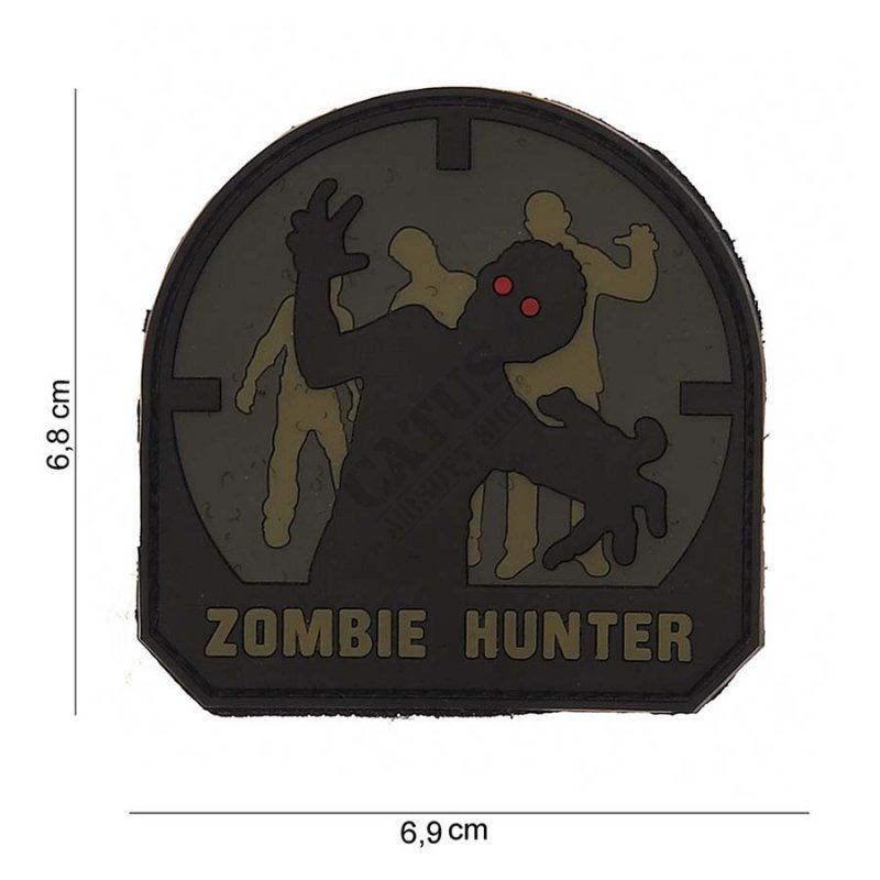 Naszywka na rzep 3D Zombie Hunter 101 INC Olive Drab 