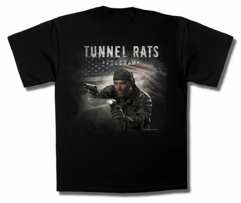 Szczury tunelowe w koszulkach Mil-Tec Czarny XL