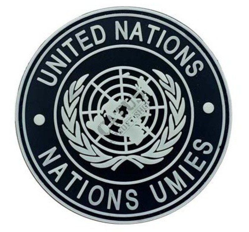 Naszywka na rzep 3D United Nations ACM Czarny 