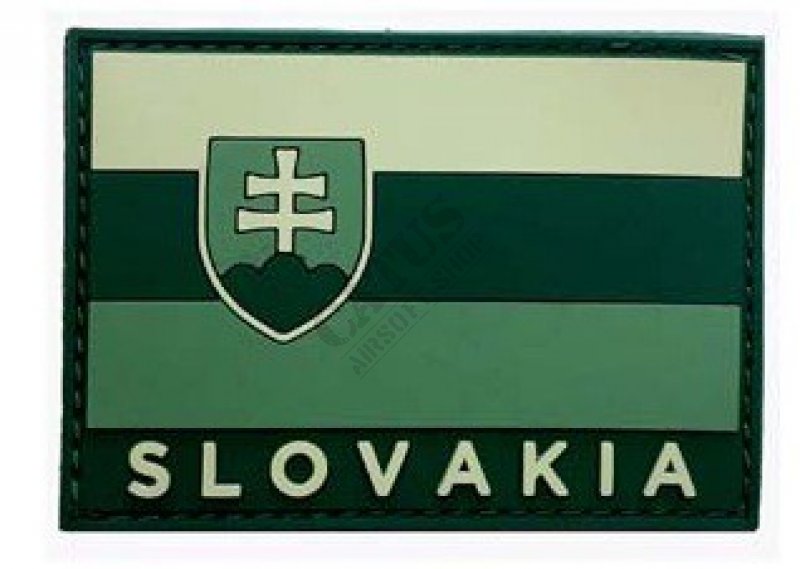 Naszywka na rzep flaga 3D Słowacja Oliwka 