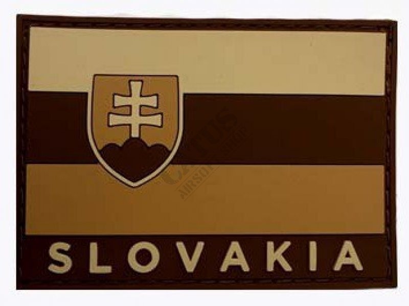 Naszywka na rzep flaga 3D Słowacja Tan 