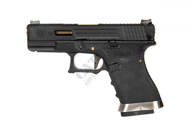 Pistolet airsoftowy WET GBB G Force G19 T1 Green Gas Czarny 