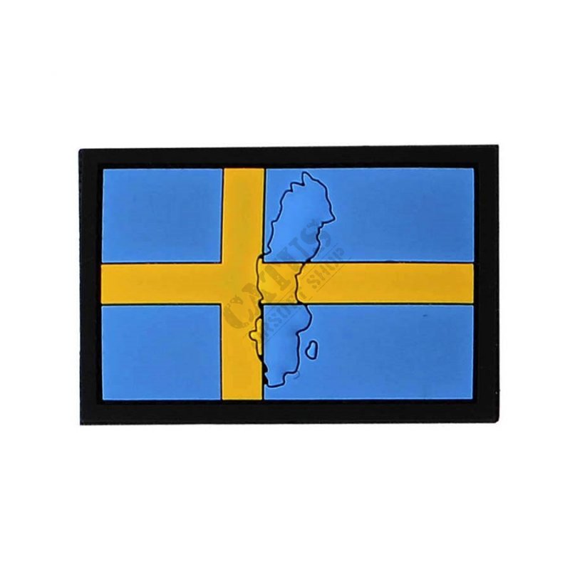 Naszywka na rzep 3D z flagą Szwecji 101 INC  