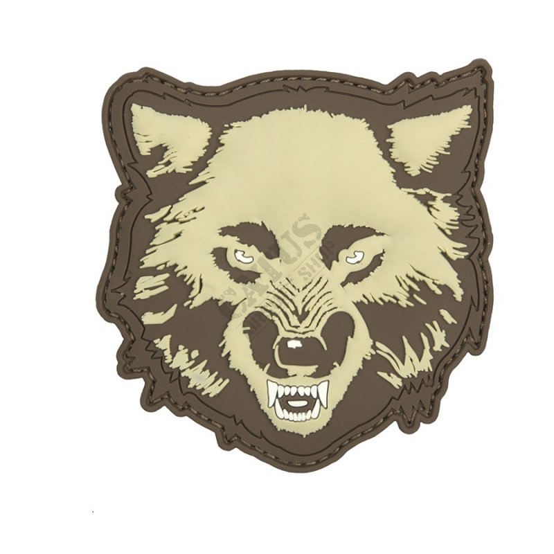 Naszywka na rzep 3D Wolf 101 INC Kojot 