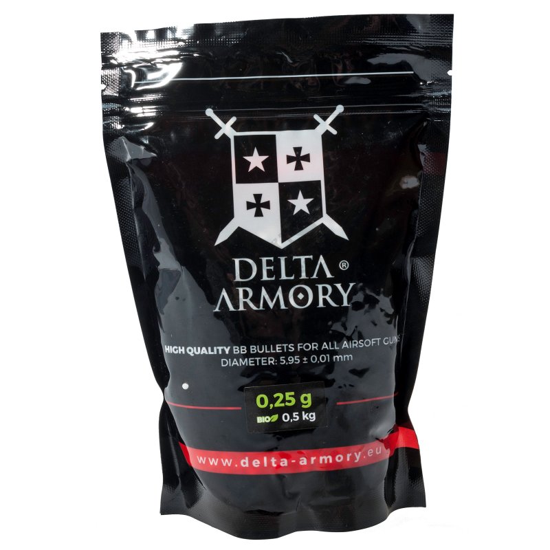 Airsoft BB Delta Armory 0,25g 0,5kg Biały 