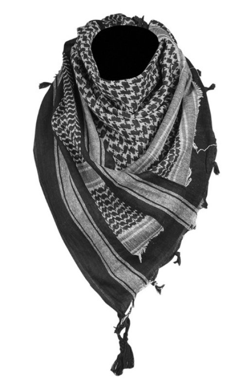 Arafat Shemagh Mil-Tec Czarno-biały 