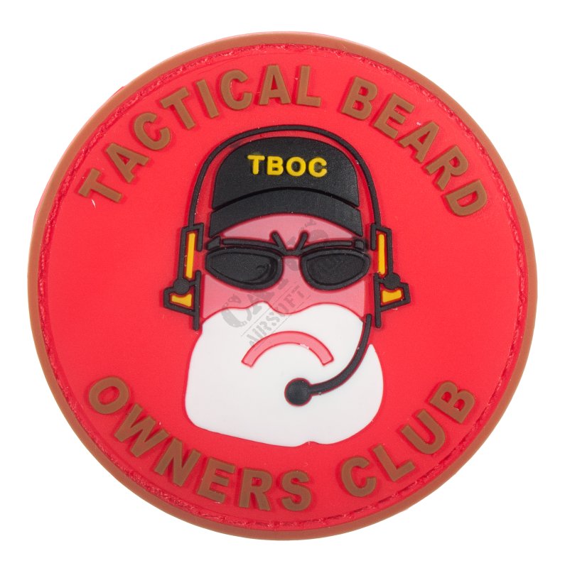 Naszywka na rzep 3D Tactical Beard Owners Club Delta Armory Czerwono-brązowy 