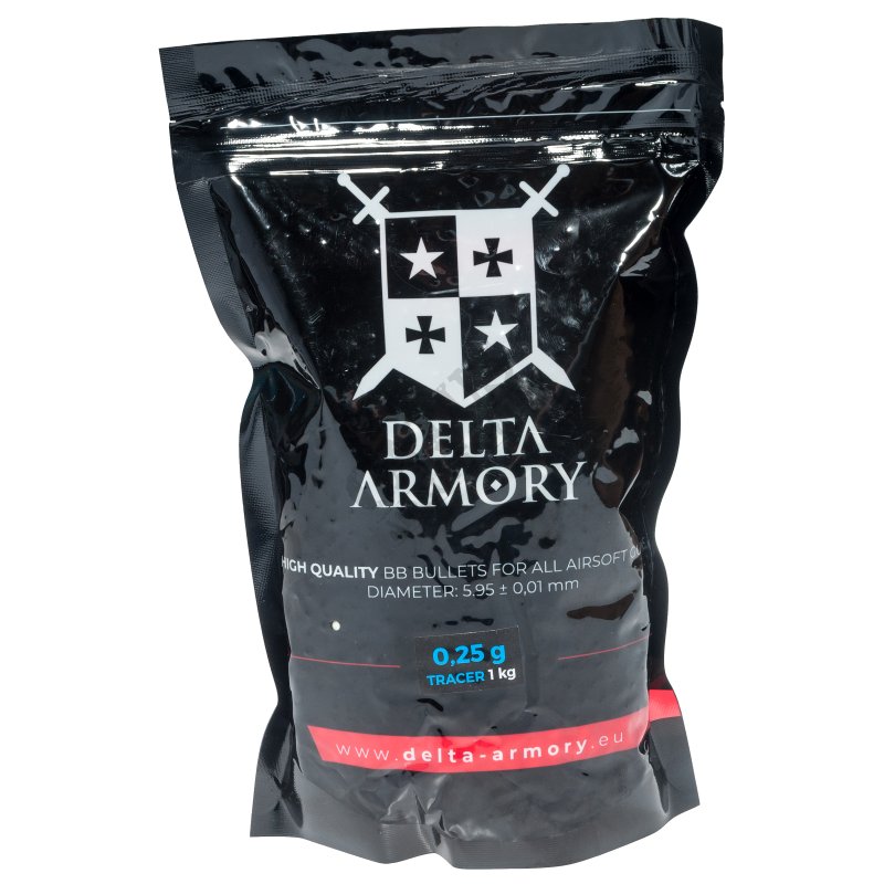 Delta Armory airsoft TRACER BB 0,25g 1kg Glow in the Dark 