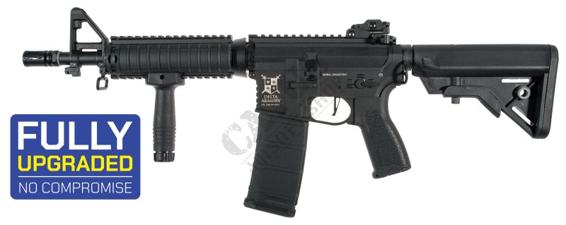 Delta Armory pistolet airsoftowy M4 AR15 CQB-R Charlie ETU Czarny 