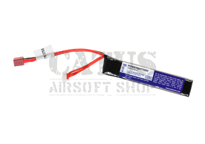 Airsoftová baterie LiPo 11.1V 1100mAh 20C Deans-T Pirate Arms  