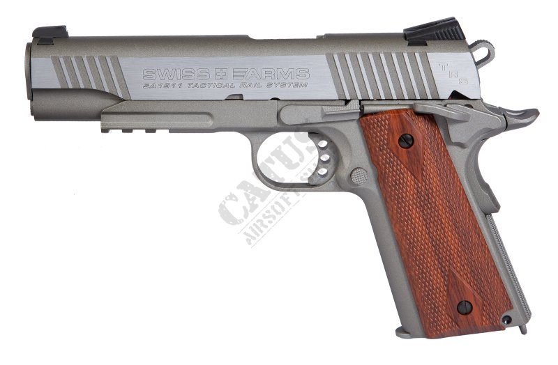 Pistolet pneumatyczny Swiss Arms 1911 Tactical 4,5 mm CO2 GBB  