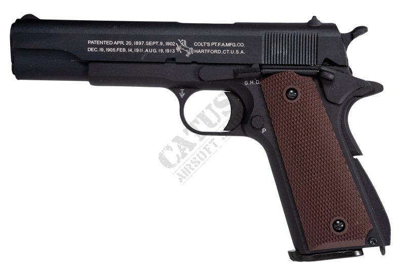 Pistolet airsoftowy Cybergun GBB Colt 1911 A1 C02 Czarny 