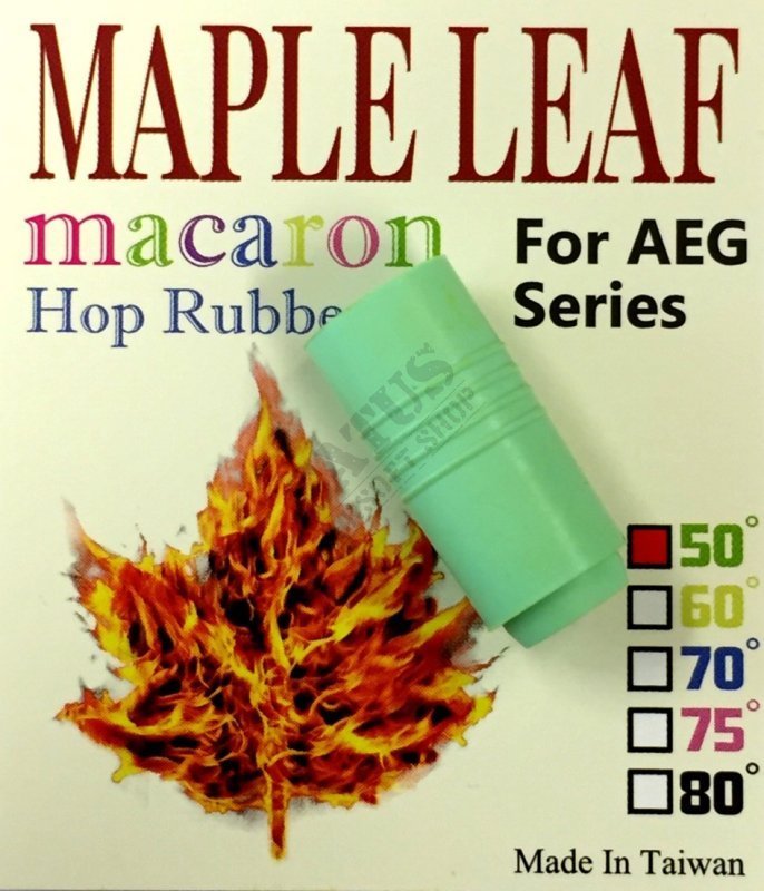 Airsoft Macaron Hop Up Rubber 50° Maple Leaf Zielony 