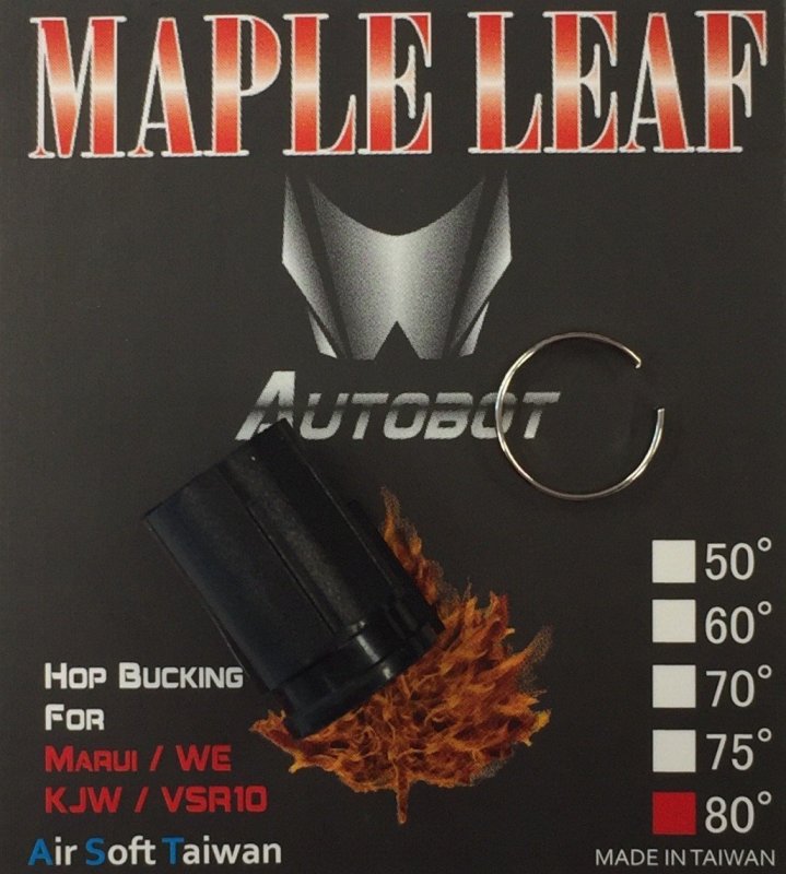 Guma Airsoft Hop-up Autobot 80° Maple Leaf Czarny 