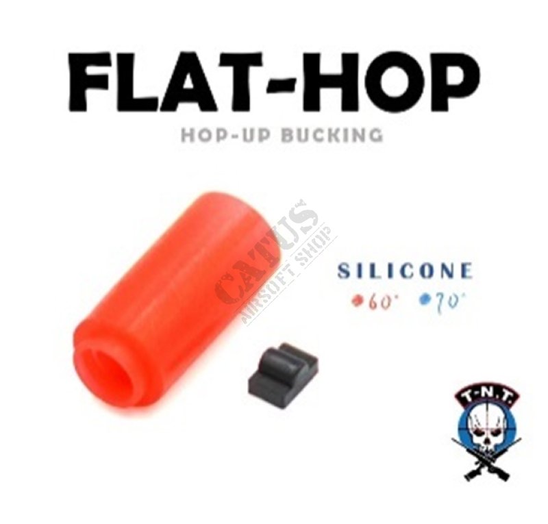 Airsoftowa guma silikonowa Hop-Up FLAT-HOP 60° AEG TNT Tajwan Czerwony 