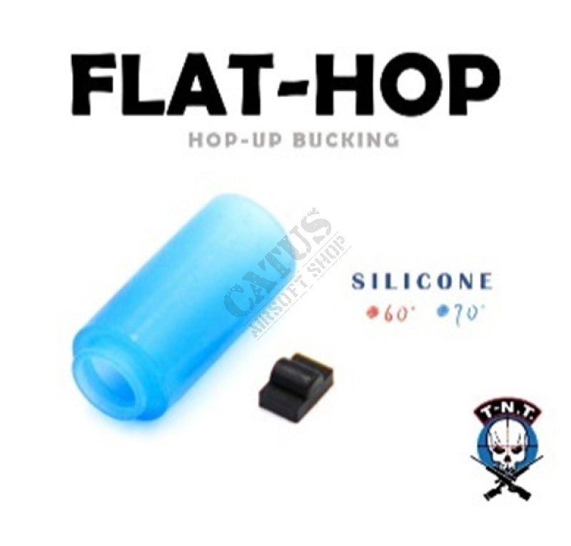 Airsoftowa guma silikonowa Hop-Up FLAT-HOP 70° AEG TNT Tajwan Niebieski 