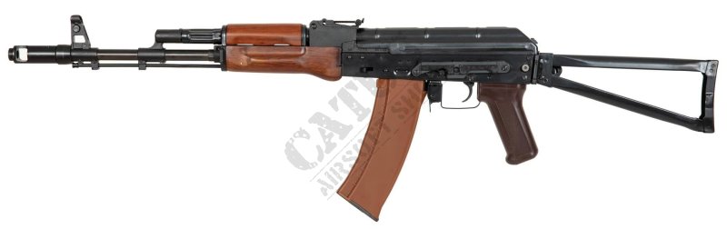 Pistolet airsoftowy E&L AK ELAKS74N Essential Czarny i brązowy 