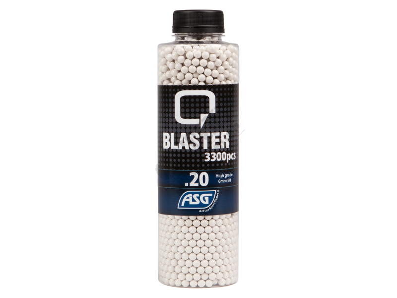 Airsoft BBs Q-Blaster BBs 0,20g 3300 szt. wysokiej jakości białe