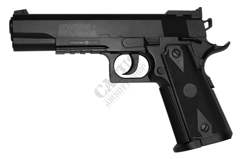 Pistolet pneumatyczny Swiss Arms P1911 Match 4,5 mm CO2 NBB Czarny 