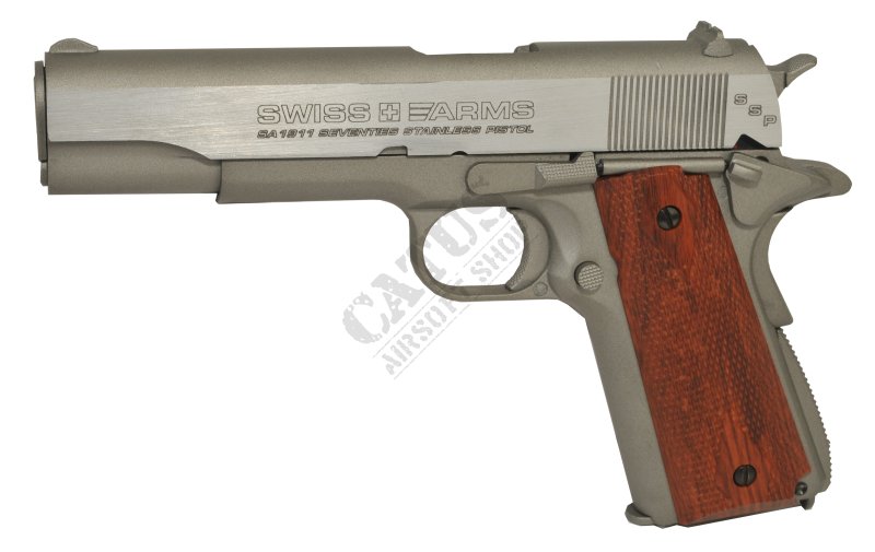Pistolet à air Swiss Arms 1911 Seventies 4,5mm CO2 GBB  