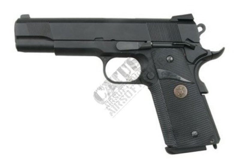 Pistolet airsoftowy WE GBB 1911 MEU STYLE Full Metal Green Gas Czarny 