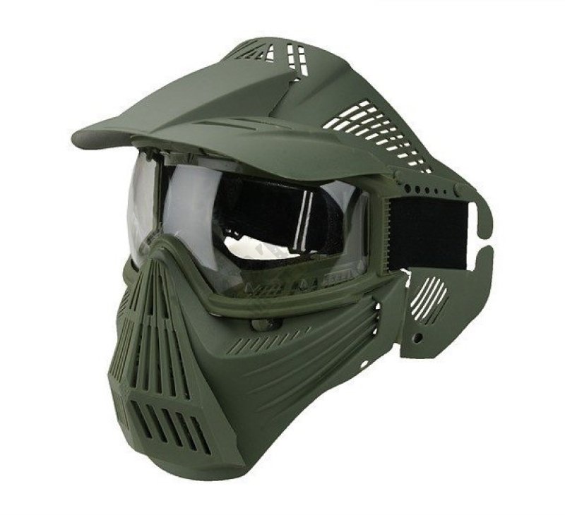 Szklana maska Guardian v.2 Guerilla Tactical Oliwka 